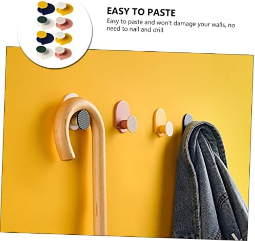 Cabilock 8 Piece Wall Mounted Sticky Hooks