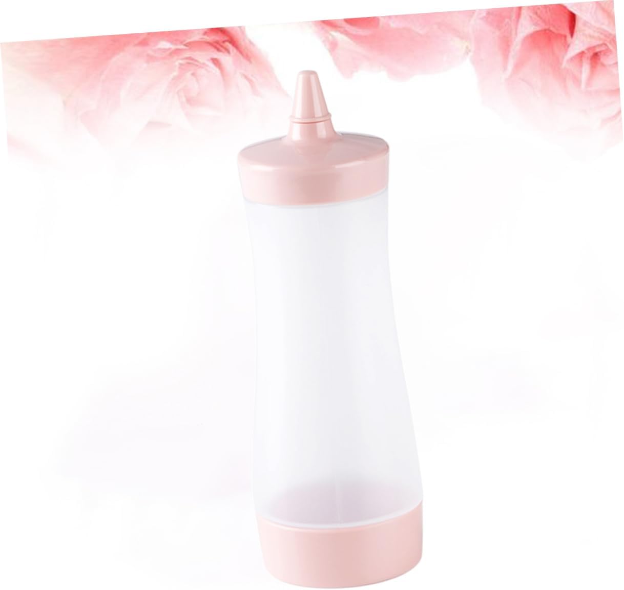 9 Pcs Condiment Bottle Squeeze Bottles with Lid Pink Reusable