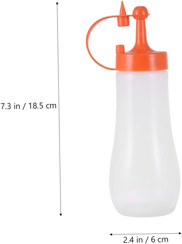 GREENADSCAPE Clear Condiment Squeeze Bottle for Kitchen Use