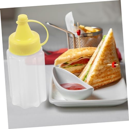 4PCS Reusable Condiment Squeeze Bottles for Kitchen Use 1