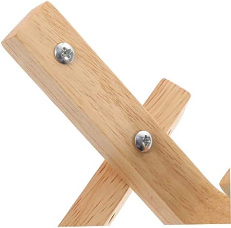 IMIKEYA 2PCS Wooden Wall Hooks for Coat and Towel