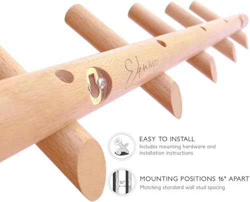 Eden Co Modern Wall Mounted Coat and Hat Rack