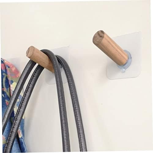 HOOTNEE 6pcs Extra Long Self-Adhesive Wall Hooks