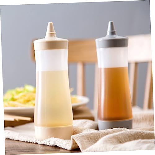 3pcs Plastic Squeeze Sauce Bottles for BBQ Camping