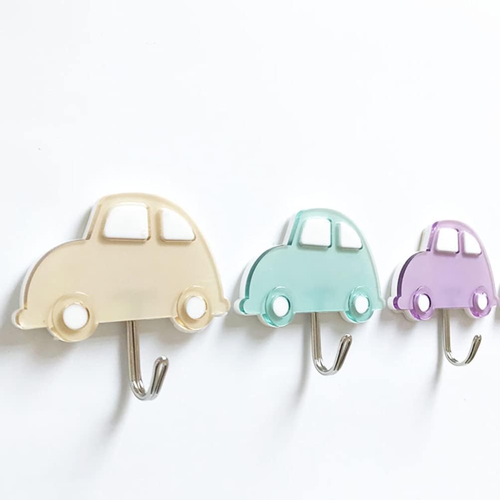 Zerodeko 3PCS Adhesive Wall Hooks Cloud Design Key Holder
