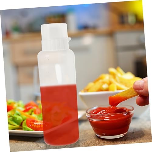 2pcs Squeeze Bottles for Ketchup Mustard Salad Dressings 350ml and 175ml