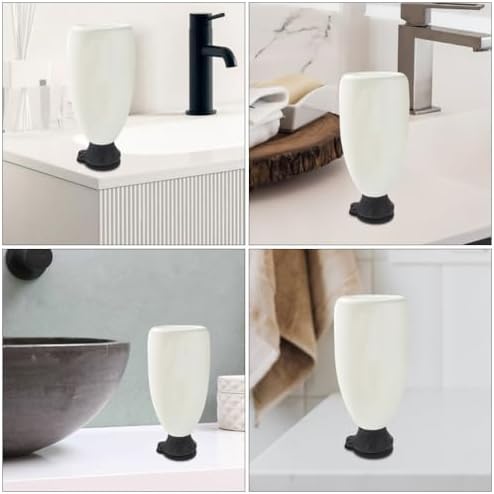 Beaupretty 6pcs Black Plastic Flip Caps for Squeeze Bottles 1
