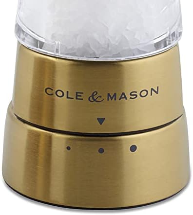 Cole Mason Derwent Gold Salt Pepper Mills Gift Set
