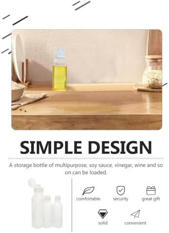 HOLIDYOYO 3pcs Condiment Squeeze Bottles with 2x300ml 1x500ml