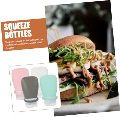 CIYODO 4 Pack Leakproof Silicone Sauce Squeeze Bottles 1