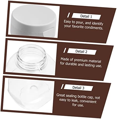 CIYODO 4PCS Mini Sauce Bottles Safe Material Leakproof Kitchen Condiment Containers