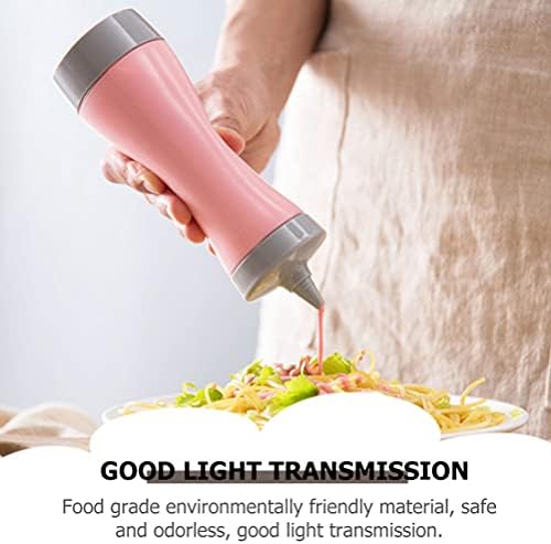 Hemoton 2pcs Clear Condiment Squeeze Bottles