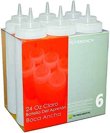 GIFTS PLAZA Condiment Squeeze Bottles 6 Sets 24 Oz