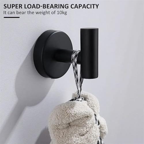 MOOWI 2Pcs Brushed Nickel Coat Hooks Wall Mount