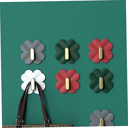 GLEAVI 4Pcs Adhesive Wall Hooks for Coats and Storage