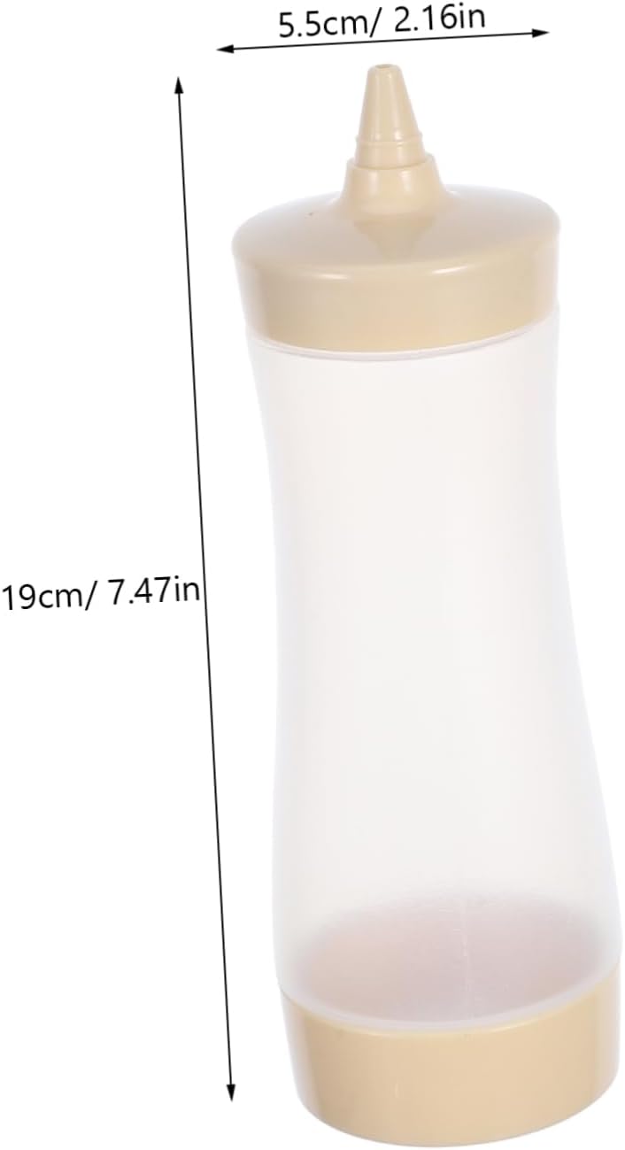 3PC Collbath Squeeze Condiment Bottles Leakproof Salad Dressing Mustard Ketchup Dispensers