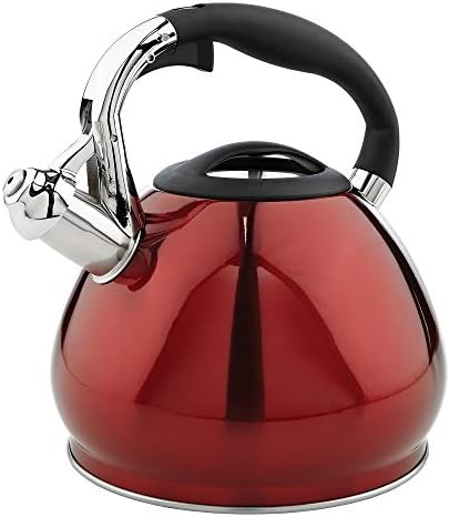 Kitchen Details Whistling Tea Kettle 36 Quart Red