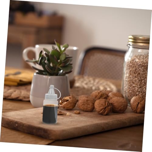 FELTECHELECTR 4pcs Mini Squeeze Bottles for Honey and Condiments