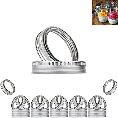 24pcs Silver Canning Jar Bands for 70mm Jars