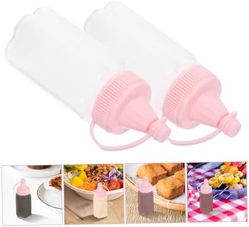 CIYODO 4pcs PP Condiment Squeeze Bottles