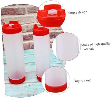 Dual Head Squeeze Bottles 20oz Ketchup and Sauce Dispenser