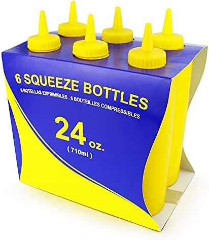 New Star Foodservice 26559 Squeeze Bottles Pack of 6 1