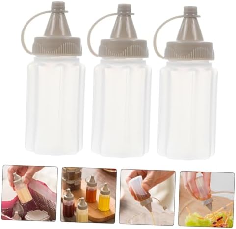 12pcs Mini Leakproof Condiment Squeeze Bottles for Home Commercial Use