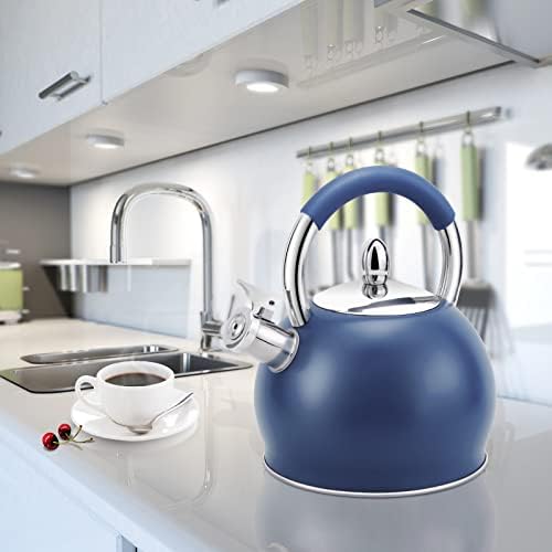 HRHongRui Whistling Tea Kettle 32 Quart Blue