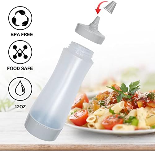Qiuhome 12oz Condiment Squeeze Bottle Yellow