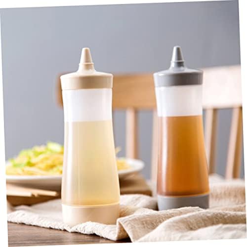 PRETYZOOM 3PCS Condiment Squeeze Bottles for Ketchup and Salad Dressing