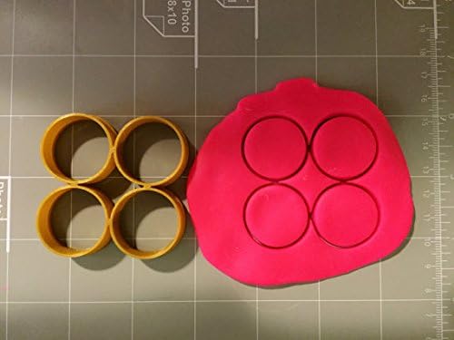 Arbi Design Circle Pattern Embosser Stamp Cookie Cutter 15x4