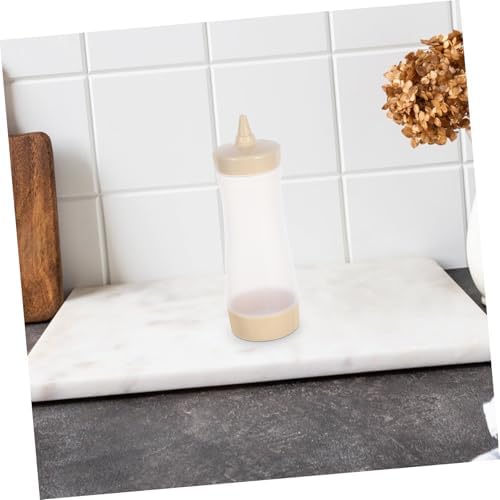 VINTORKY Condiment Squeeze Bottles Cream Color