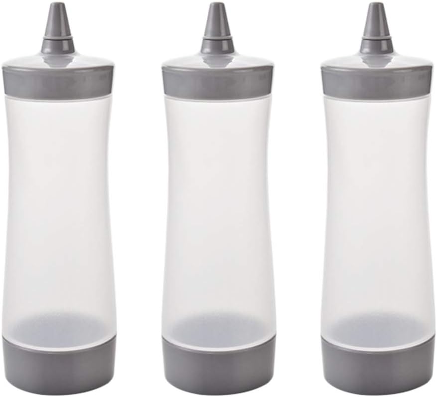 3pcs Mustard Ketchup Condiment Squeeze Bottles