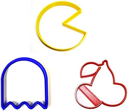 YNGLLC Pacman Cookie Cutters Set of 3 Made in USA