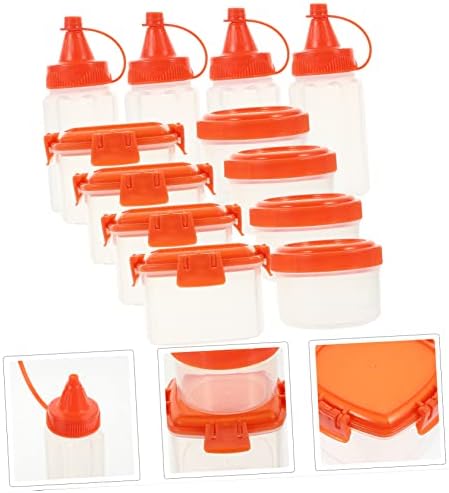 CRILSTYLEO Squeeze Sauce Bottles Set for Fresh Storage