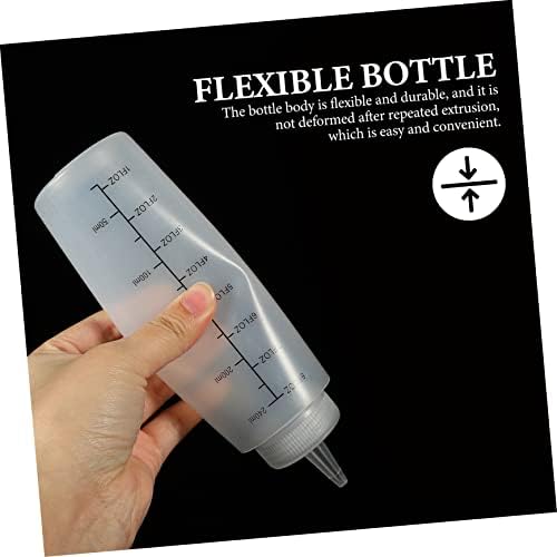 MAGICLULU 10pcs Condiment Squeeze Bottles with Measuring Scale