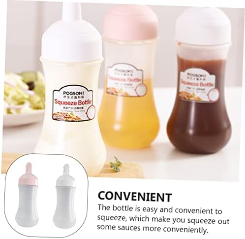 PRETYZOOM 350ml Condiment Squeeze Bottles Set of 2