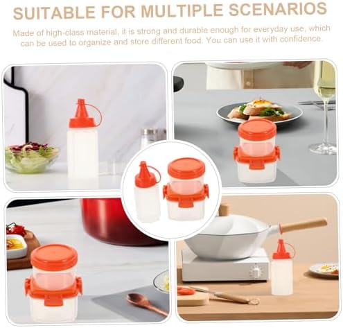 COLLBATH Sauce Bottle Set for Home BBQ and Kitchen Use