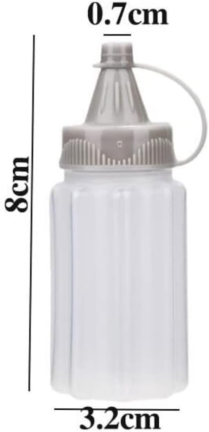 KLEYE Red Condiment Squeeze Bottles For Sauces
