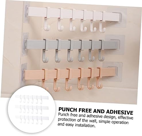 Balacoo Adhesive Hooks Towel Holder Wall Rack
