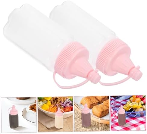 PRETYZOOM 4pcs Salad Condiment Squeeze Bottle Set