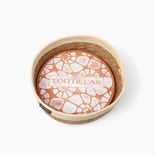 Bread and Tortilla Warmer Stone With Basket - Reversible Design
