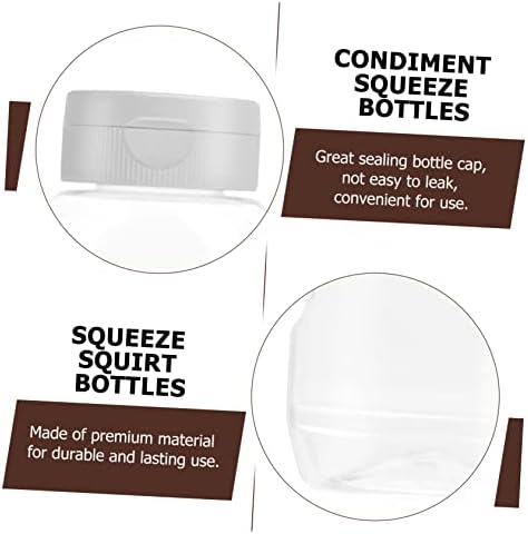 CIYODO 4PCS Mini Sauce Bottles Safe Material Leakproof Kitchen Condiment Containers