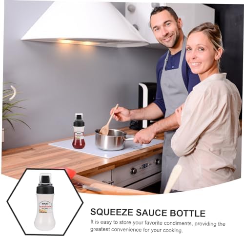 Garneck 5-Hole Refillable Condiment Squeeze Bottle