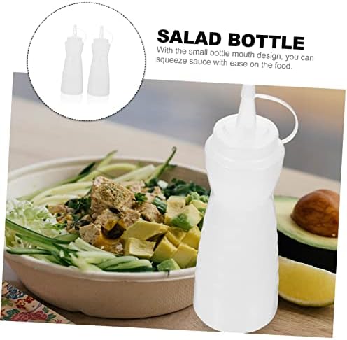 2Pcs Condiment Squeeze Bottle 400ml with Nozzle