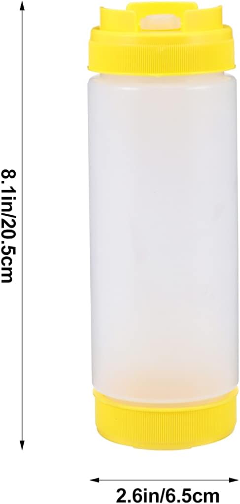 Food Grade Plastic Squeeze Bottles Two-in-One Sauce Containers