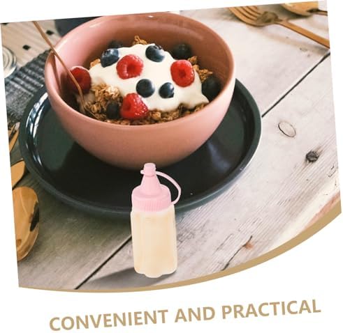 4pcs Reusable PP Condiment Squeeze Bottles Set