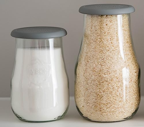 WECK 739 Tulip Jar with Silicone Lid - Airtight Storage Jar