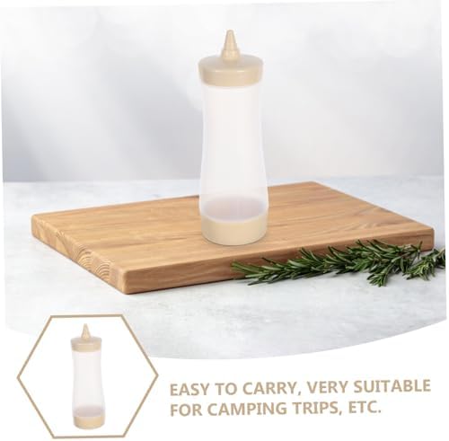3pc Cream Color Sauce Bottles Squeeze Set