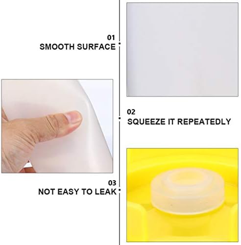 Food Grade Plastic Squeeze Bottles Two-in-One Sauce Containers